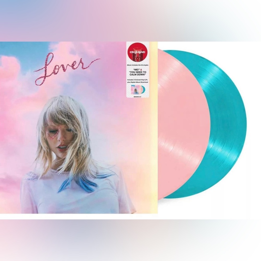 Taylor Swift Lover [LIMITED EDITION PINK & BLUE VINYL